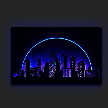 Wandkunst - Lichter der Stadt